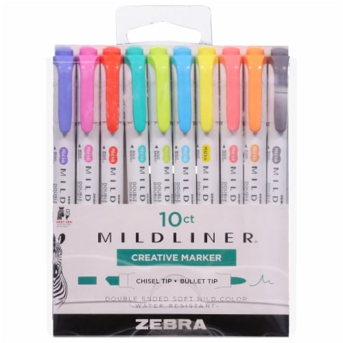 Zebra Midliner Double Ended Creative Markers Perspective: front