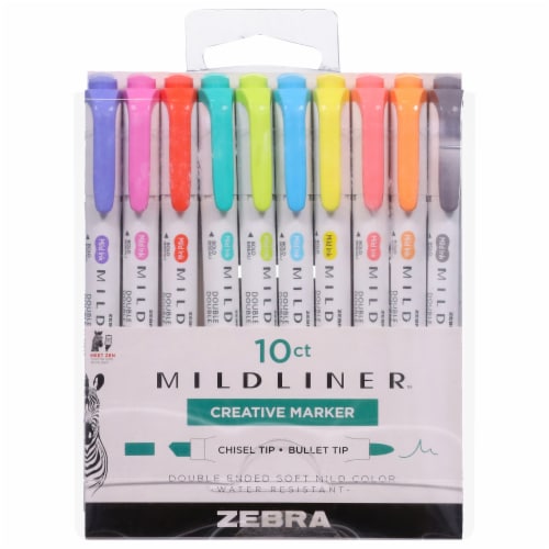 Zebra Midliner Double Ended Creative Markers, 10 pk - City Market