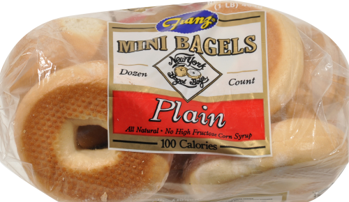 Franz Plain Mini Bagels Perspective: front