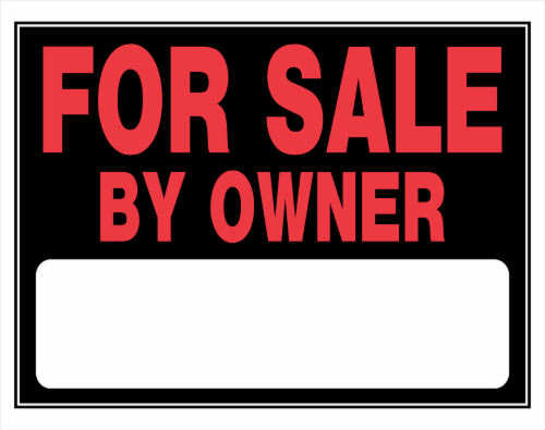 Hillman For Sale By Owner Yard Sign Perspective: front