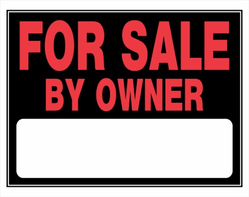 Hillman For Sale By Owner Yard Sign Perspective: front