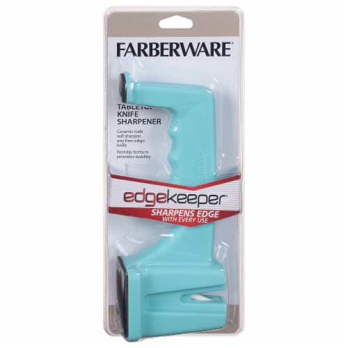 Farberware® EdgeKeeper® Knife Sharpener - Aqua Perspective: front