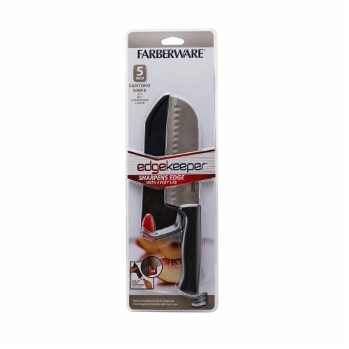 Farberware Edgekeeper 5-Inch Santoku Knife & Sheath Perspective: front
