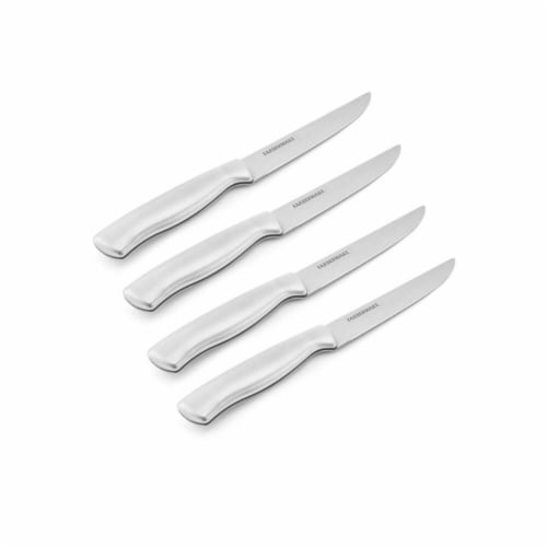 Farberware® Stamped Stainless Steel Steak Knife Set Perspective: front