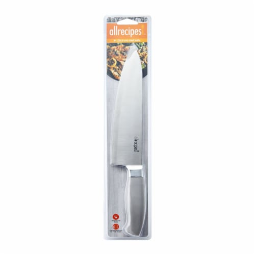 Allrecipes Stamped Poly Chef Knife - Gray Perspective: front