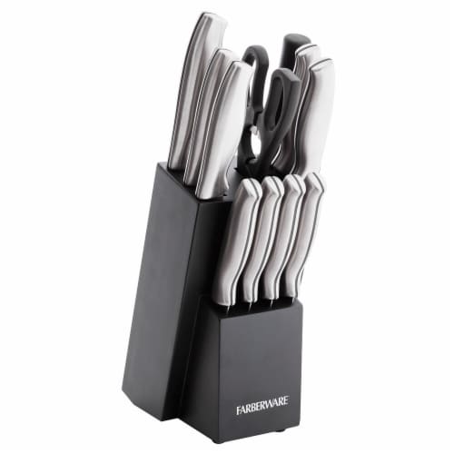 Farberware 4-Piece Stamped Stainless Steel Steak Knife Set