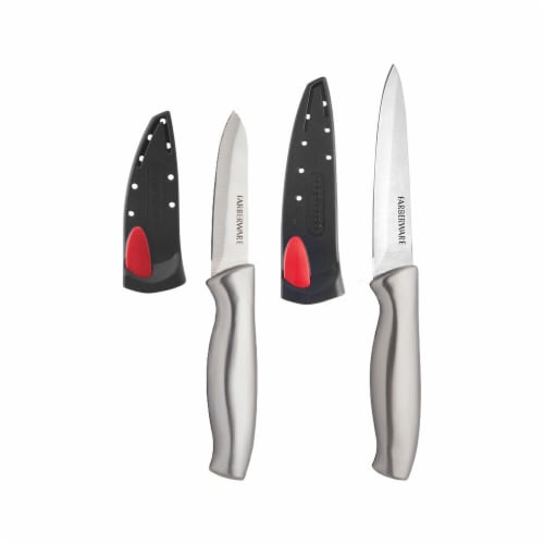 Farberware® EdgeKeeper® Stamped Stainless Steel Utility Knife Set Perspective: front
