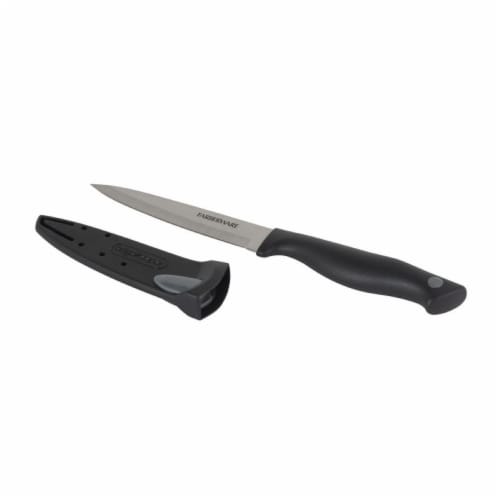 Farberware® EdgeKeeper® Utility Knife Black/Grey Perspective: front