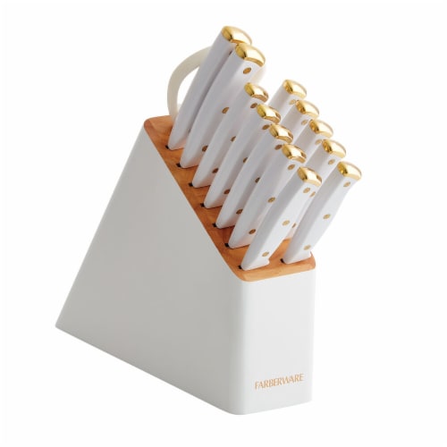 Farberware 14pc Slim Knife Set White