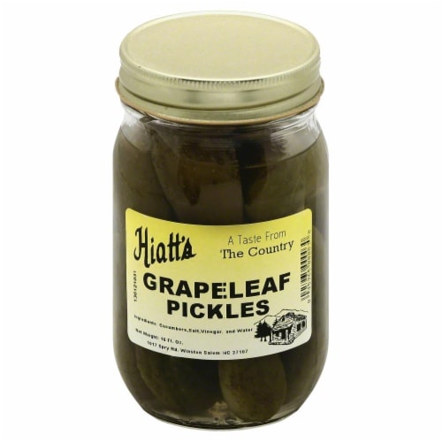 Hiatt's Grapeleaf Pickles Perspective: front