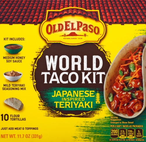 Old El Paso Japanese Inspired Teriyaki World Taco Dinner Kit Perspective: front