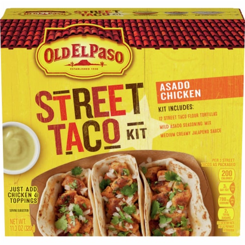 Old El Paso™ Asado Chicken Street Taco Kit Perspective: front