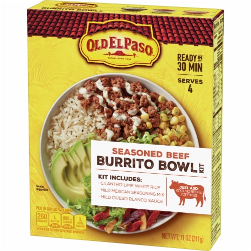 Old El Paso™ Seasoned Beef Burrito Bowl Kit Perspective: front