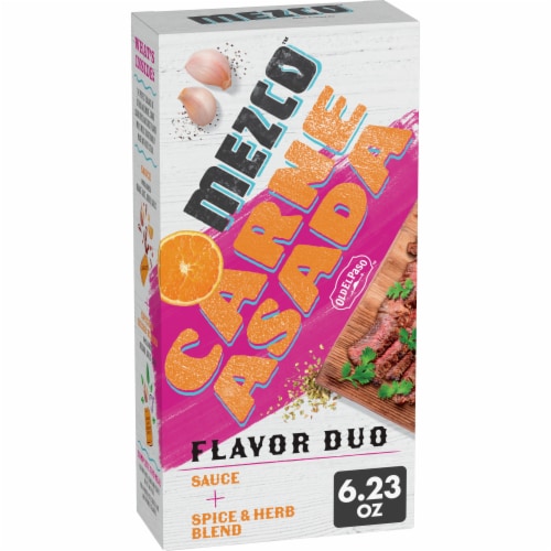 Mezco™ Carne Asada Sauce & Spice Blend Flavor Duo Seasoning Perspective: front