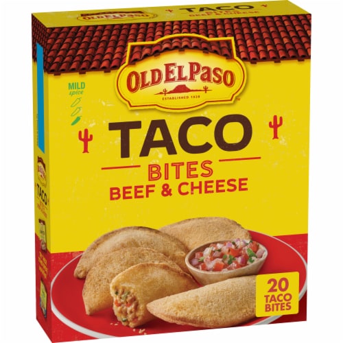 Old El Paso Taco Bites Beef and Cheese Perspective: front