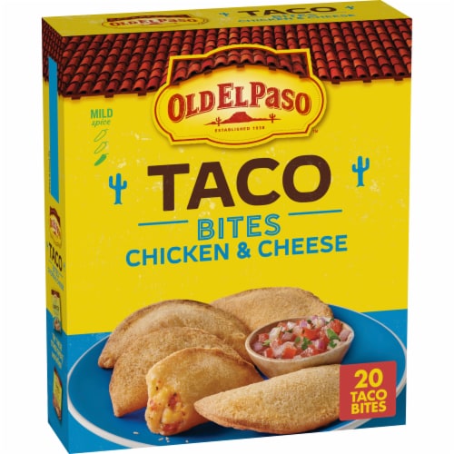 Old El Paso Taco Bites Chicken and Cheese Perspective: front