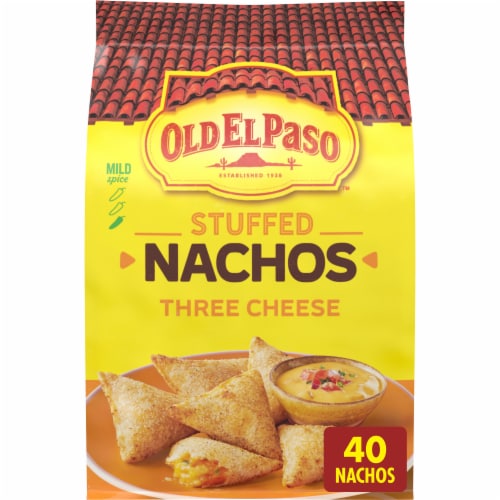 Old El Paso Stuffed Nachos Three Cheese Perspective: front