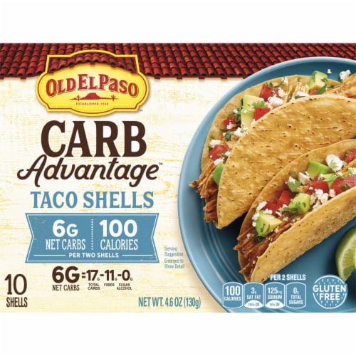 Old El Paso Carb Advantage Gluten Free Crunchy Taco Shells Perspective: front