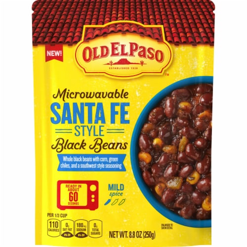 Old El Paso Microwavable Santa Fe Style Black Beans Pouch Perspective: front