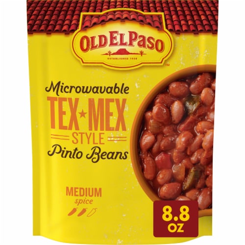 Old El Paso Microwavable Tex-Mex Style Pinto Beans Pouch Perspective: front