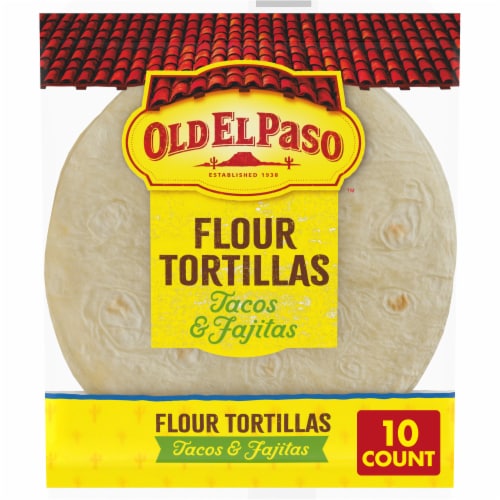 Old El Paso Flour Tortillas for Soft Tacos and Fajitas Perspective: front