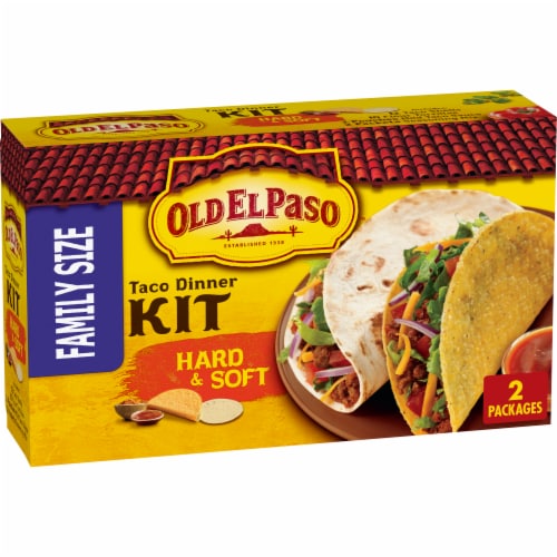 Old El Paso Hard & Soft Taco Dinner Kit Family Size Perspective: front