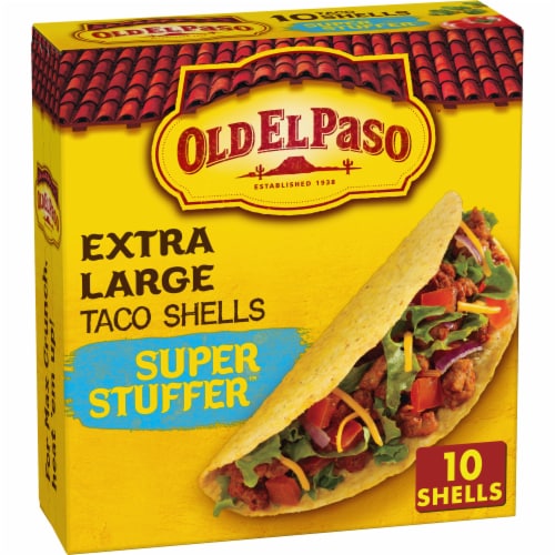 Old El Paso Extra Large Super Stuffer Taco Shells Perspective: front