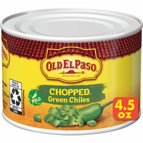 Calories in Old El Paso Mild Chopped Green Chilies