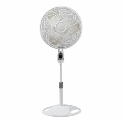 Lasko® Remote Control Stand Fan - White Perspective: front
