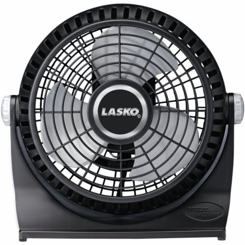 Lasko® Breeze Machine Pivoting Floor/Table Fan - Black Perspective: front