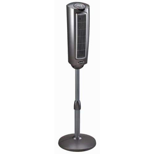 Lasko® SpaceSaving Oscillating Pedestal Tower Fan with Remote Control