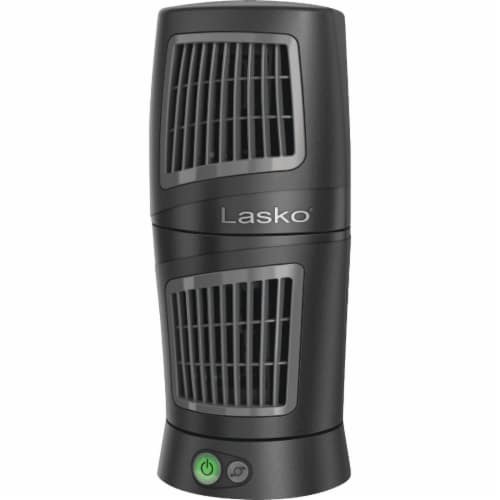 Lasko® Desktop Wind Tower Fan - Platinum Grey Perspective: front