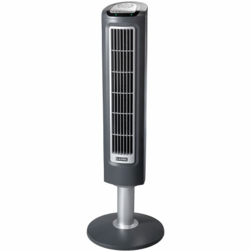 Lasko Wind Tower Fan with Remote Control - Gray Perspective: front