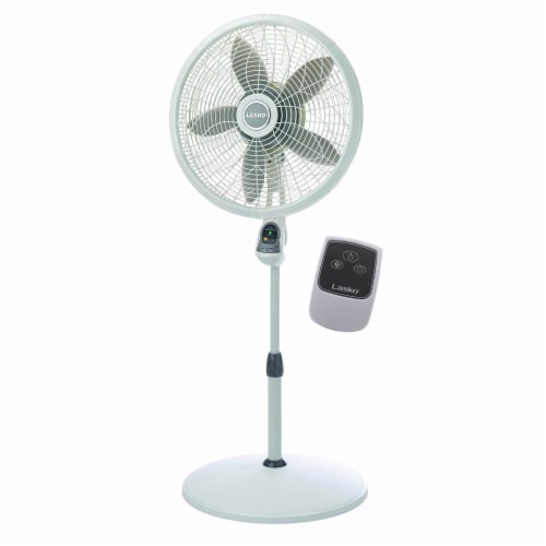 Lasko 3-Speed Elegance and Performance Oscillating Pedestal Fan with Remote Perspective: front