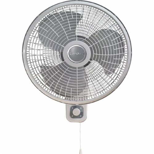 Lasko 3-Speed White Oscillating Wall-Mount Fan Perspective: front