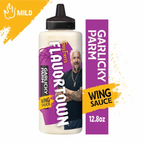 Flavortown Garlicky Parm Wing Sauce 12.8 oz Perspective: front