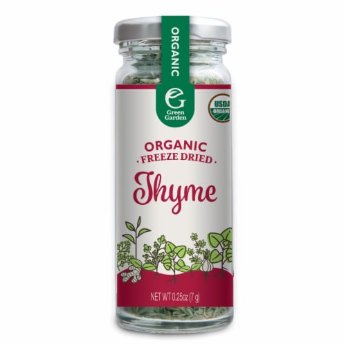 Green Garden Organic Freeze Dried Thyme Perspective: front