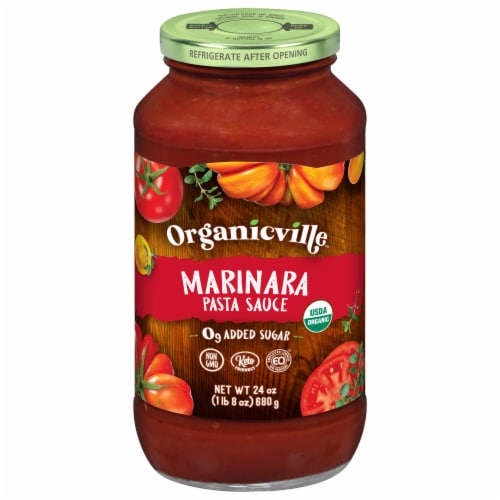 Organicville Organic Marinara Pasta Sauce Perspective: front