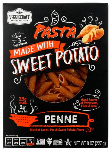 Veggiecraft Farms® Sweet Potato Penne Pasta Perspective: front