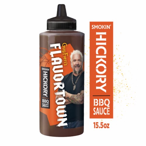 Flavortown Smokin' Hickory BBQ Sauce 15.5 oz Perspective: front