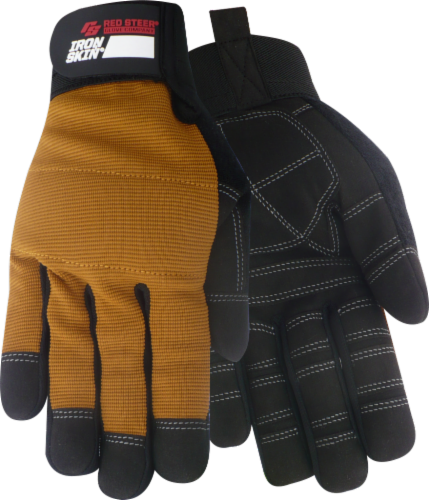 Red Steer Glove Company® Ironskin® Tradesman General Utility Gloves - Brown Perspective: front