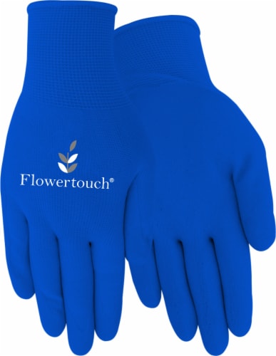Red Steer Glove Company Foam Latex Palm Women's Gloves - Blue Perspective: front