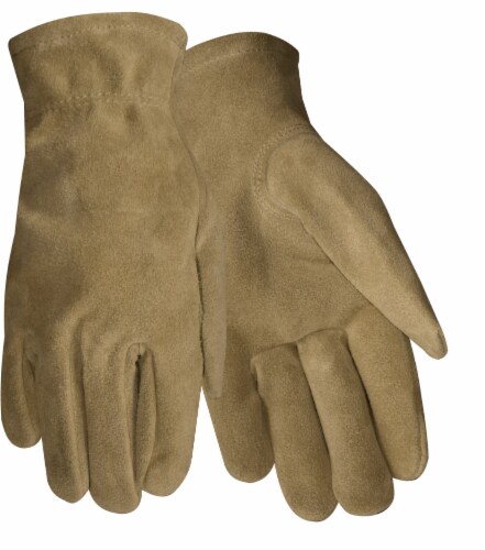 Red Steer Glove Company Suede Cowhide Women's Driver Gloves - Brown Perspective: front