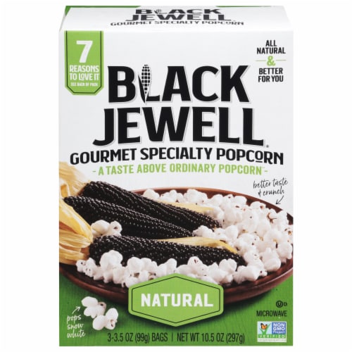 Black Jewell® Natural Gourmet Specialty Popcorn Perspective: front