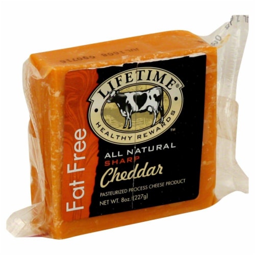 Lifetime Fat Free Sharp Chedder Cheese Perspective: front