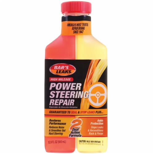 Bar's Leaks® High Mileage Power Steering Repair Dual Action Formula Perspective: front