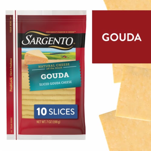 Sargento® Gouda Sliced Cheese Perspective: front