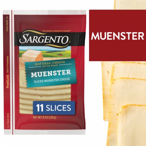 Sargento® Muenster Sliced Cheese Perspective: front