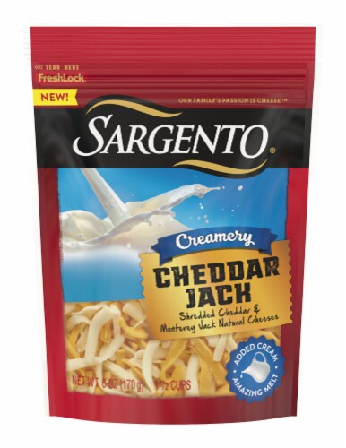Sargento® Creamery Cheddar Jack Shredded Cheese Perspective: front