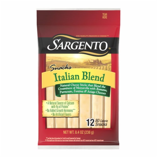 Sargento Italian Blend Cheese Sticks 12 Count Perspective: front